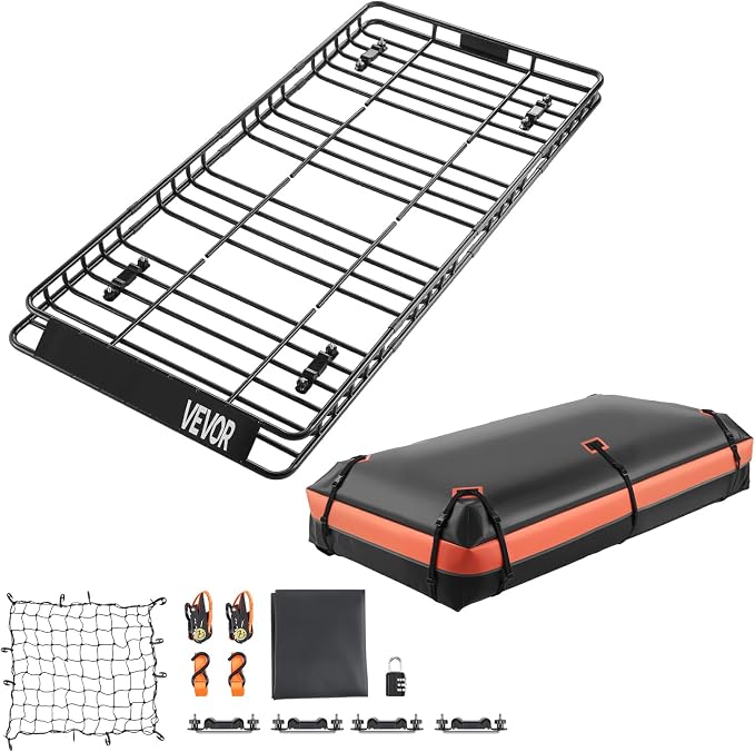 VEVOR Roof Rack Basket, Universal Rooftop Cargo Carrier - Image 9