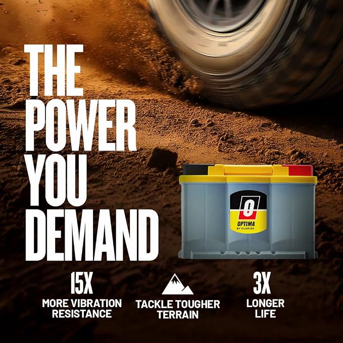 OPTIMA Batteries High Performance DH7 YellowTop Dual Purpose Sealed AGM Car - Image 6