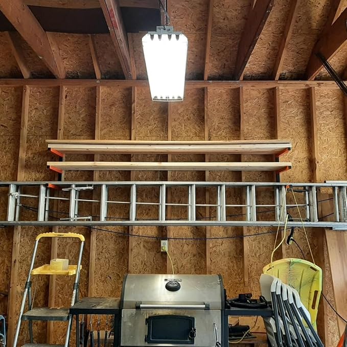 ​Lumber Storage Rack Metal Shelf Brackets, Sturdy Multipurpose Racking - Image 5