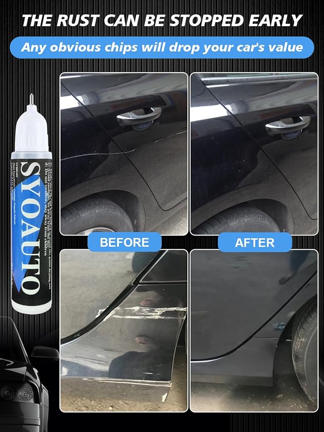 SYOAUTO Black Touch Up Paint for Cars, Auto Touch Up Paint Black Scratch Repair - Image 6