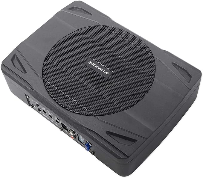 Rockville SS8P 400W 8" Slim Under-Seat Active Subwoofer, High-Level Inputs - Image 4