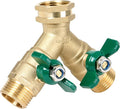 STYDDI Garden Hose Splitter Full Flow, Brass Heavy Duty Hose Splitter 2-Way by STYDDI