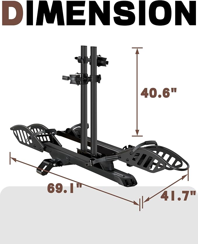 E-Bike Rack Hitch Mount Platform Style - Image 9
