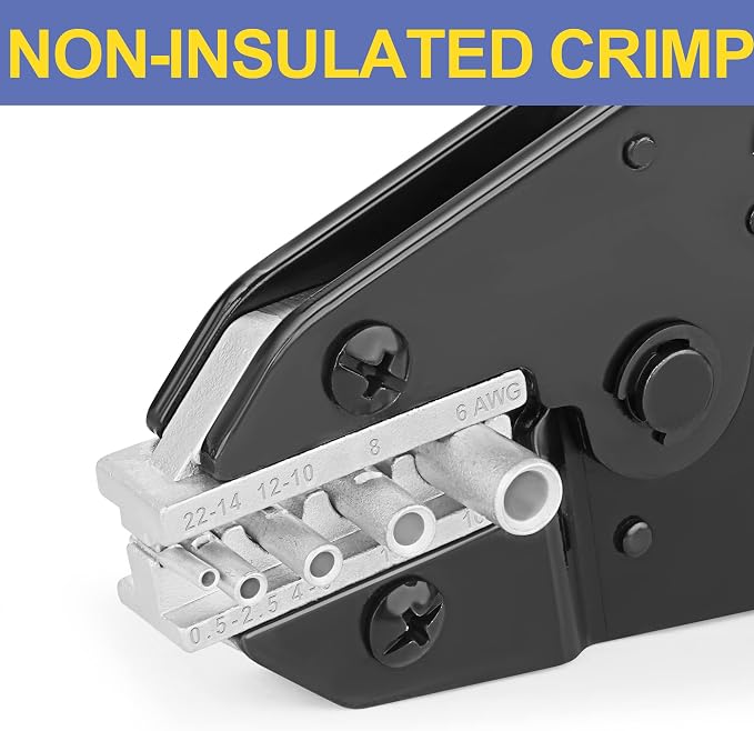 haisstronica Crimping Die for Non-Insulated Terminals, 22-6 AWG - Image 4