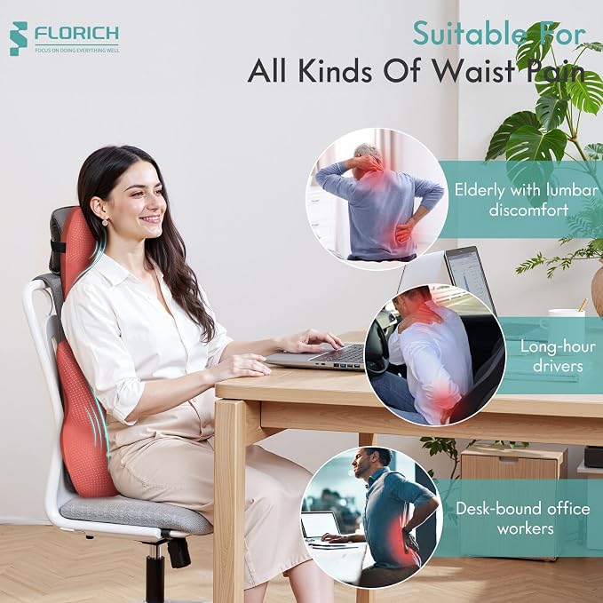 FLORICH Car Lumbar Support Pillow and Neck Headrest Pillow - Image 5