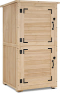 MCombo 30" Deep Wood Sheds & Outdoor Storage, Outside Garden Tool Cabinet Shed by MCombo