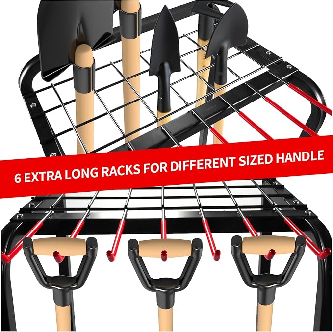 Trieez Garden Tool Organizer for Garage, Yard Tool Organizer - Image 4