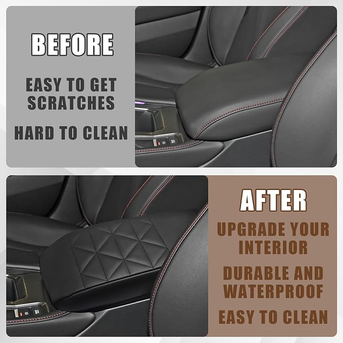 Muslogy for Accord 2025 2024 2023 Center Console Cover Armrest Pad Vegan - Image 4