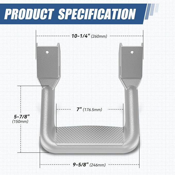 Auto Dynasty 1 Inches Universal Side Step - Image 3