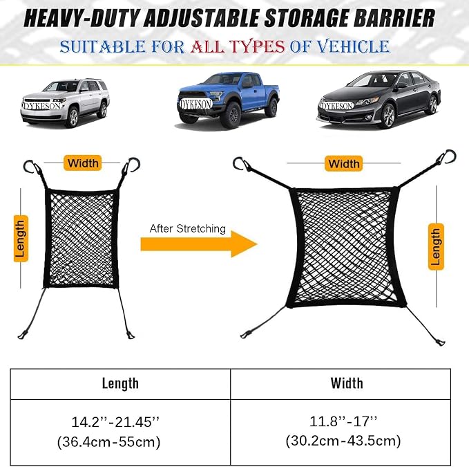 DYKESON Pet Barrier Dog Car Net Barrier - Image 6