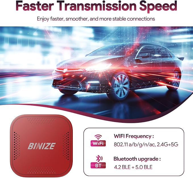 Binize Wireless CarPlay Android AUTO Multimedia Video Box 4G Cellular, Android - Image 6