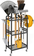Hadulcet Garden Tool Organizer, Metal Garage Organization and Storage by Hadulcet