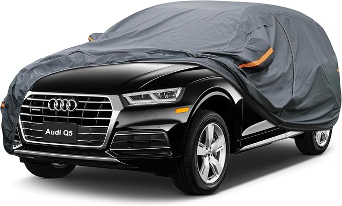 Premium Car Cover Custom Fit Audi Q5, 16 Layers Heavy Duty Car Cover Waterproof by GUNHYI