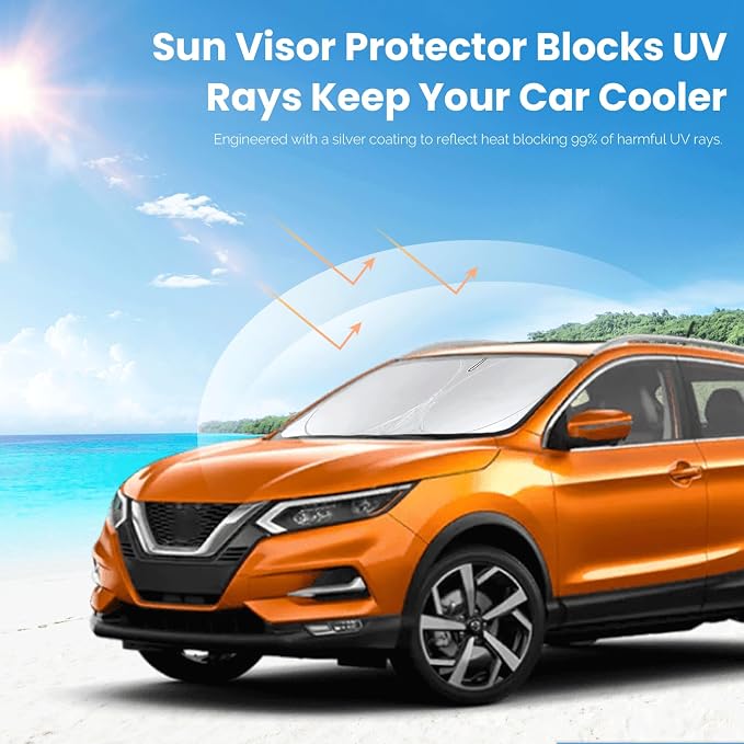 Custom Fit Rogue Sport Windshield Sunshade - Image 5