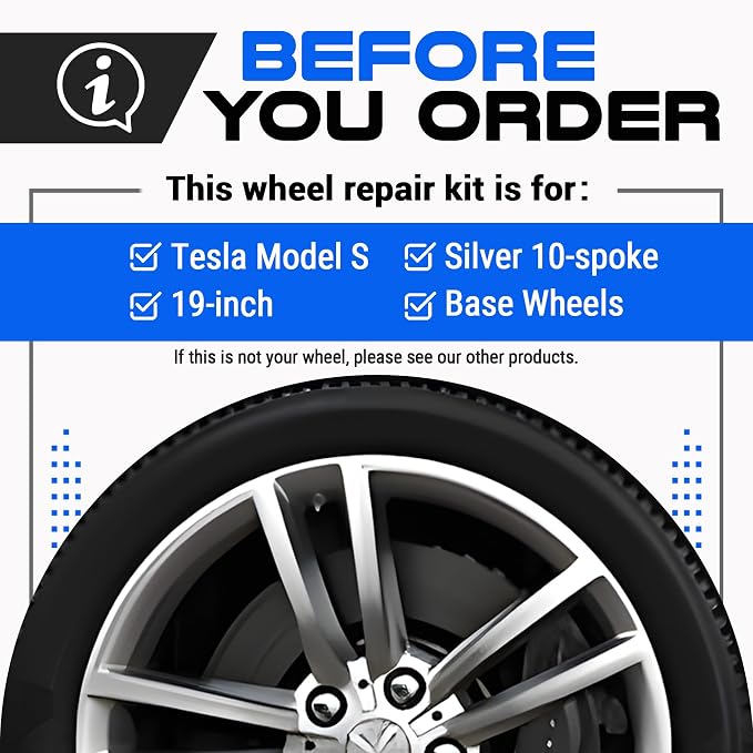 Premium Tesla Wheel Curb Rash Repair Kit - Image 2