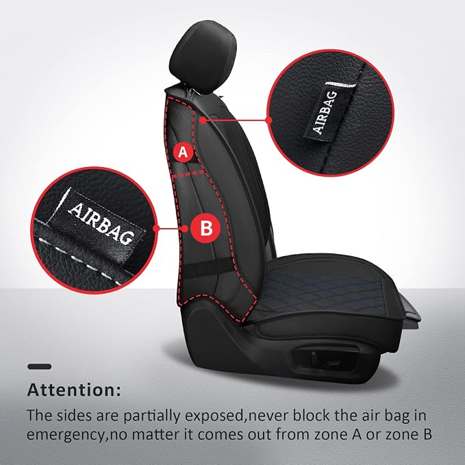 MIROZO Dodge Ram Seat Covers, Waterproof Truck Seat Covers Fits - Image 2