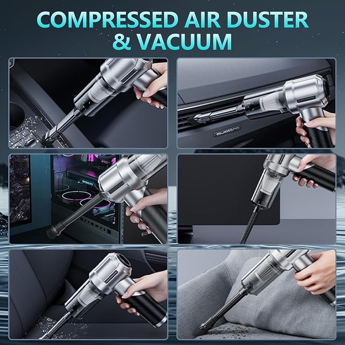 Portable Cordless Foldable 20000PA High Power Mini Vacuum Cleaner, 4-in-1 - Image 3