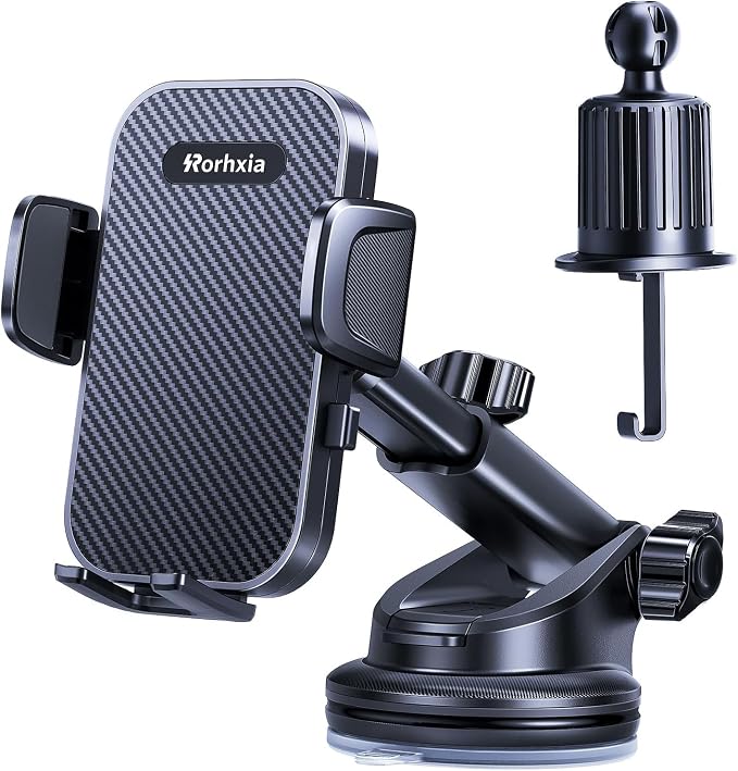 3-in-1 Car Phone Holder, Cell Phone Car Mount Fit by Rorhxia