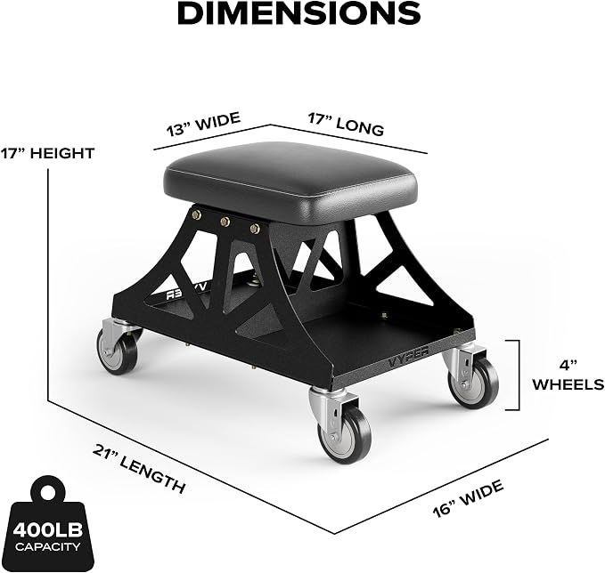 Vyper Low Pro Garage Stool - Image 2