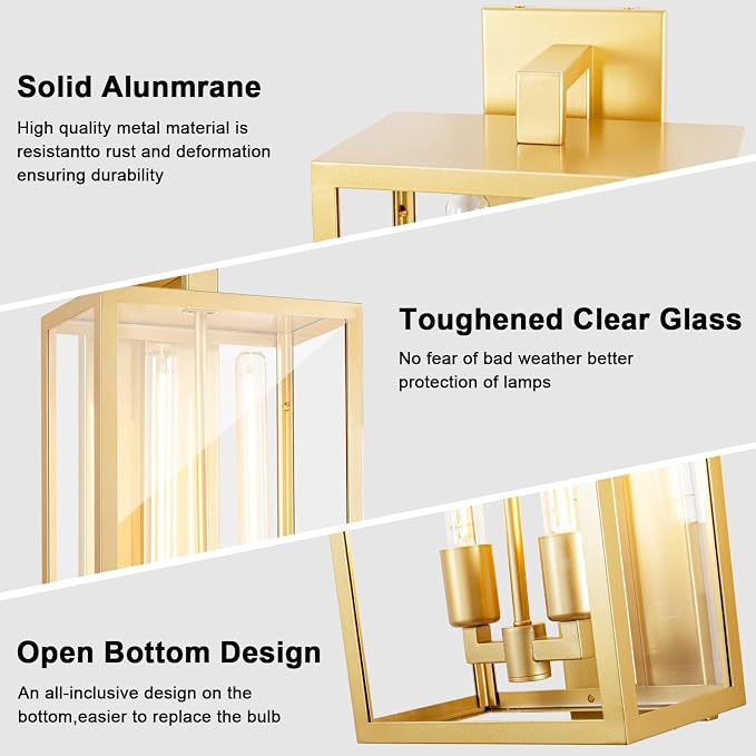 Outdoor Wall Sconce, Outside Lights Front Porch Light, Waterproof Modern Porch - Image 6