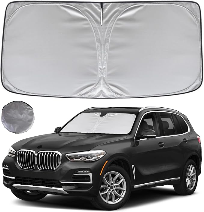 KAYZT Windshield Sun Shade for 2019-2025 2026 BMW X5 Foldable Sunshade SUV by KAYZT