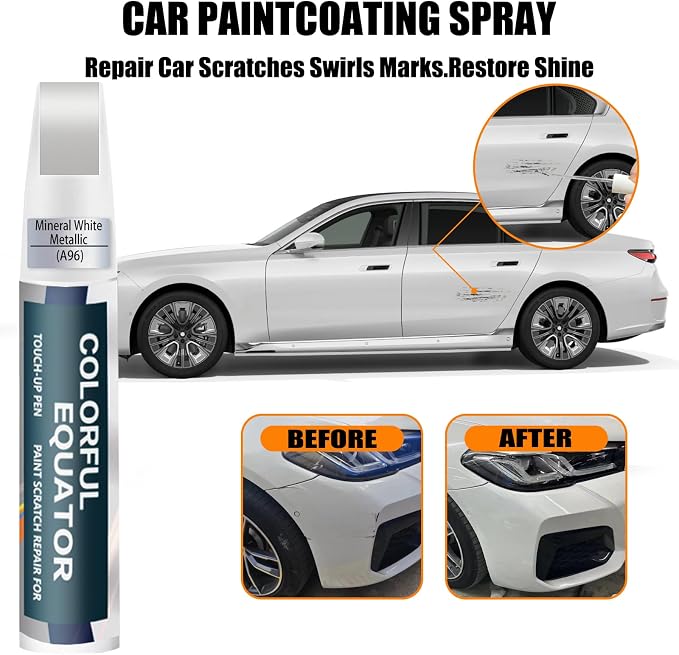 Mineral White Metallic Touch Up Paint - Image 3