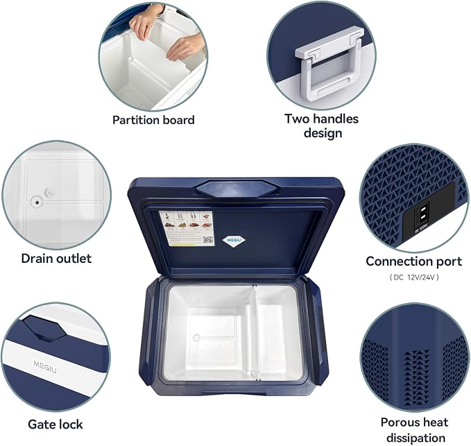 Car Fridge Portable 12V Refrigerator 40 Quart 12 Volt Freezer Compressor Cooler - Image 4