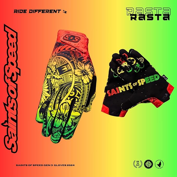 Saints of Speed Dirt Bike Gloves – Motocross, Mountain Bike, Motorcycle - Image 5