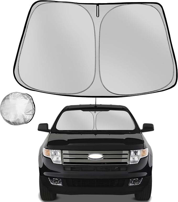 Windshield Sun Shade for 2007-2014 Ford Edge Foldable Sun Sunshade for Car by Fonowka