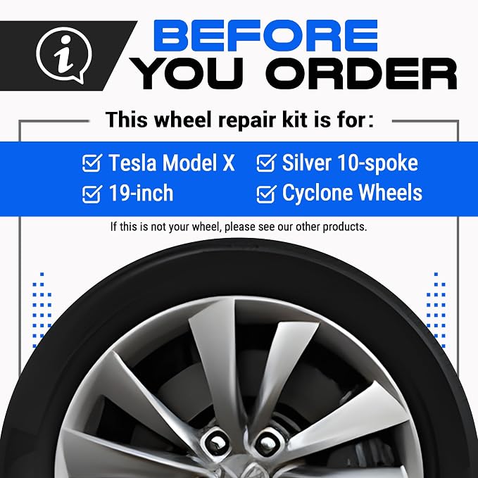 Premium Tesla Wheel Curb Rash Repair Kit - Image 2