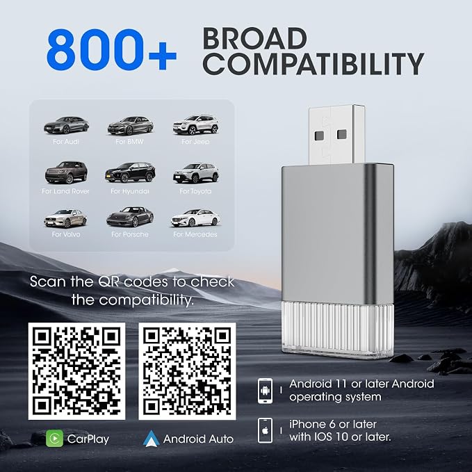 2in1 Mini Wireless Carplay Adapter - Image 9