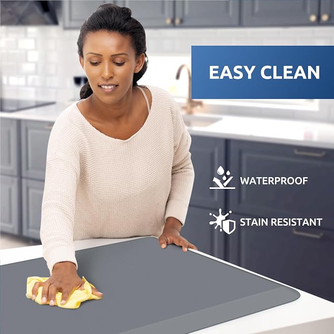 KitchenClouds Kitchen Mat Cushioned Anti Fatigue Rug 24"x70" Waterproof - Image 3