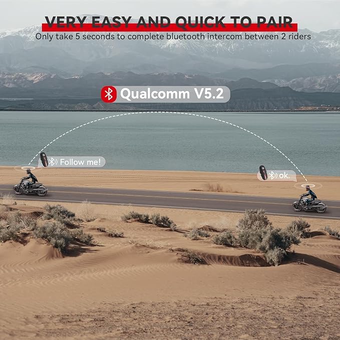 Motorcycle Bluetooth Headset V5.2 - Image 3