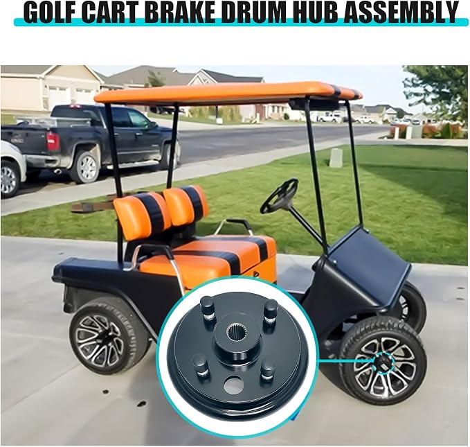 Golf Cart Brake Drum Assembly Kit - Image 2