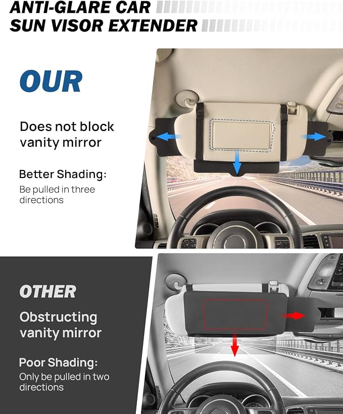JoyTutus Car Sunshade Extender - Image 3