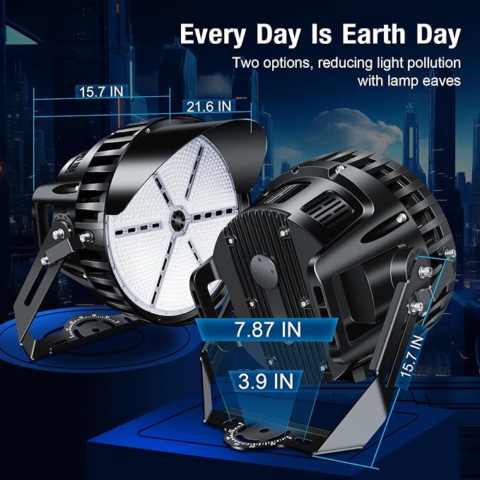 750W LED Stadium Lights, Heavy-Duty High Mast Sport Court Light Outdoor IP66 - Image 8