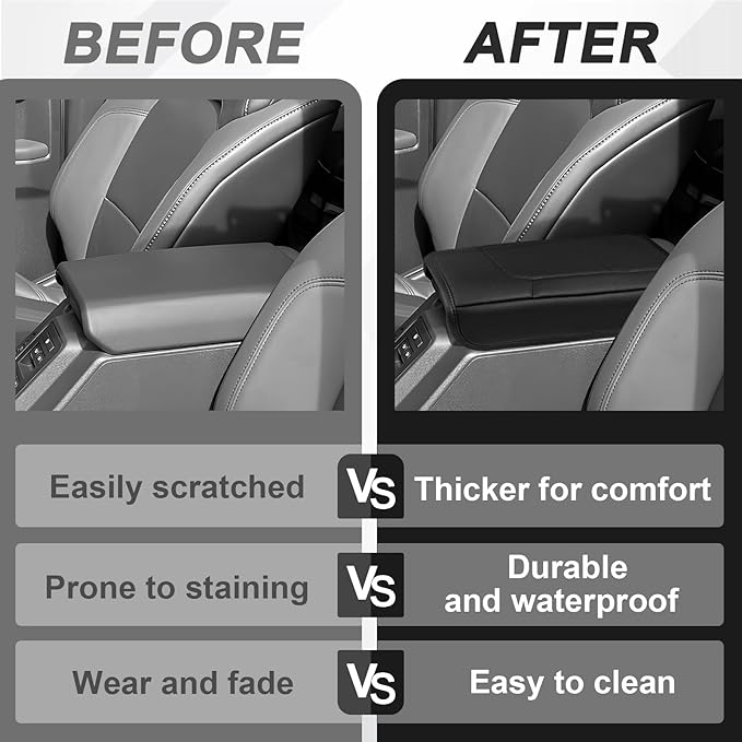 Muslogy Center Console Armrest Cover Compatible - Image 6
