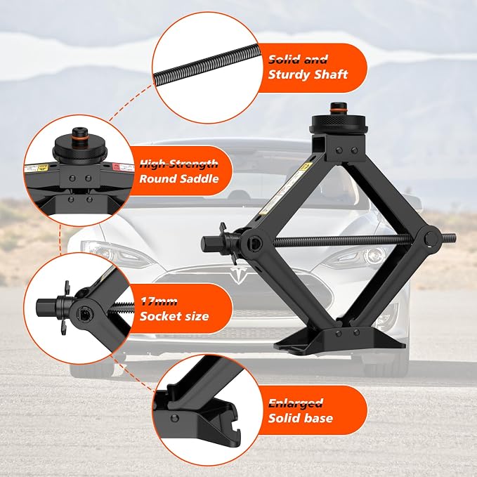 Car Jack for Tesla Model Y Model 3, IMAYCC 2.5 Ton Tesla Car Jack Kit - Image 6