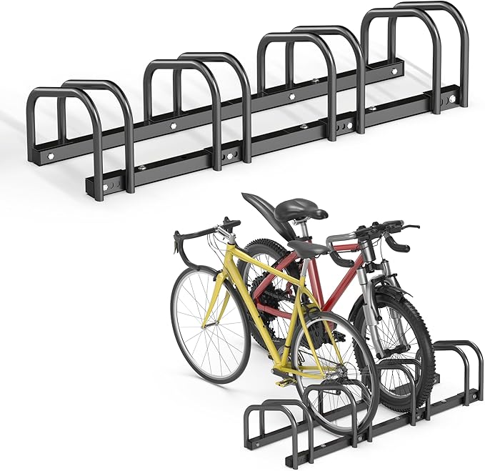 Ultrawall Bike Storage Rack for Garage, 4 Bikes Floor Bike Stand, Bicycle by UltrawallGarageTools