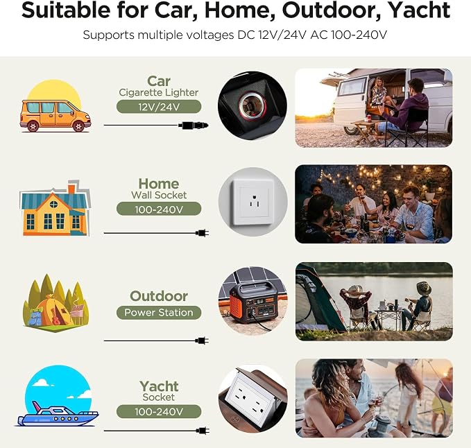 AAOBOSI 12 Volt Car Refrigerator 32 Quart RV Portable Refrigerator Freezer Car - Image 6