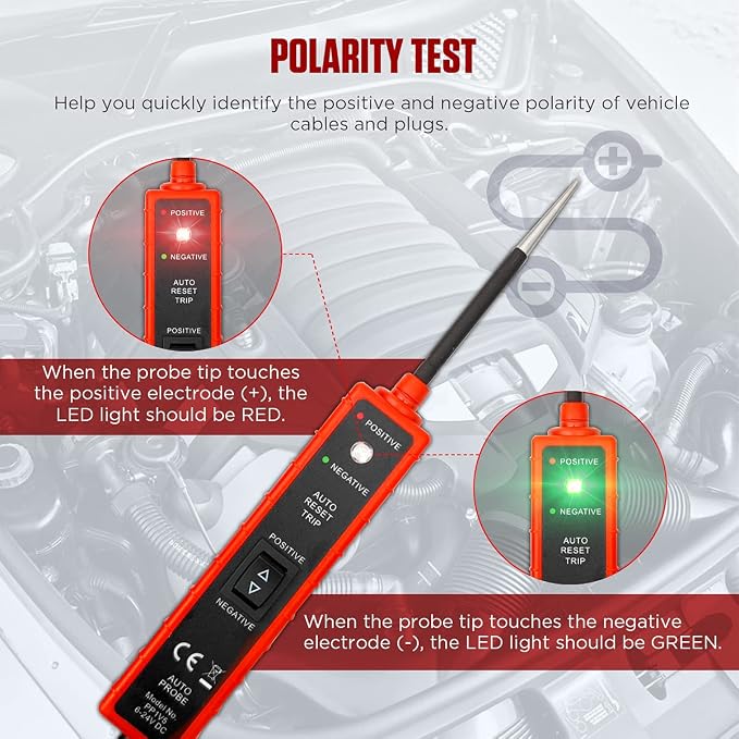 CMTOOL Power Circuit Probe Tester 6V-24V DC Test Light, Automotive Circuit - Image 3