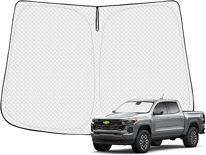 Windshield Sun Shade for 2023-2025 2026 Chevrolet/Chevy Colorado Accessories by Canvcle
