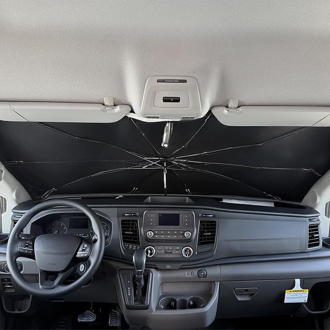 Umbrella Sunshade for Ford Transit 150 250 350 Accessories 2015-2023 2024 2025 - Image 2