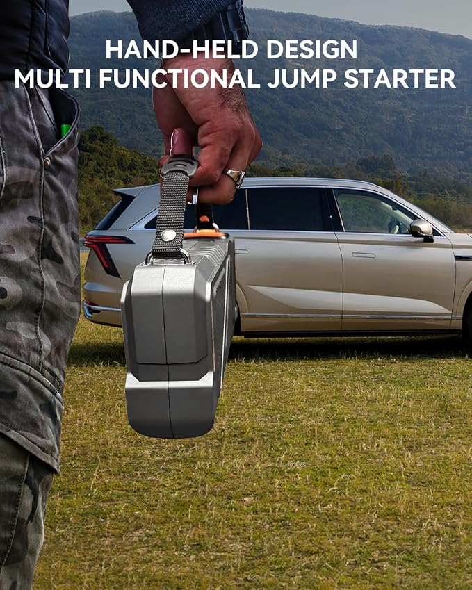 2025 Car Jump Starter with Air Compressor, Portable 6000A 150PSI Car Battery - Image 6