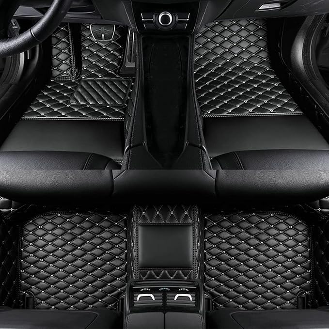 Custom Colors Car Floor Mats Black Pink by Unknown