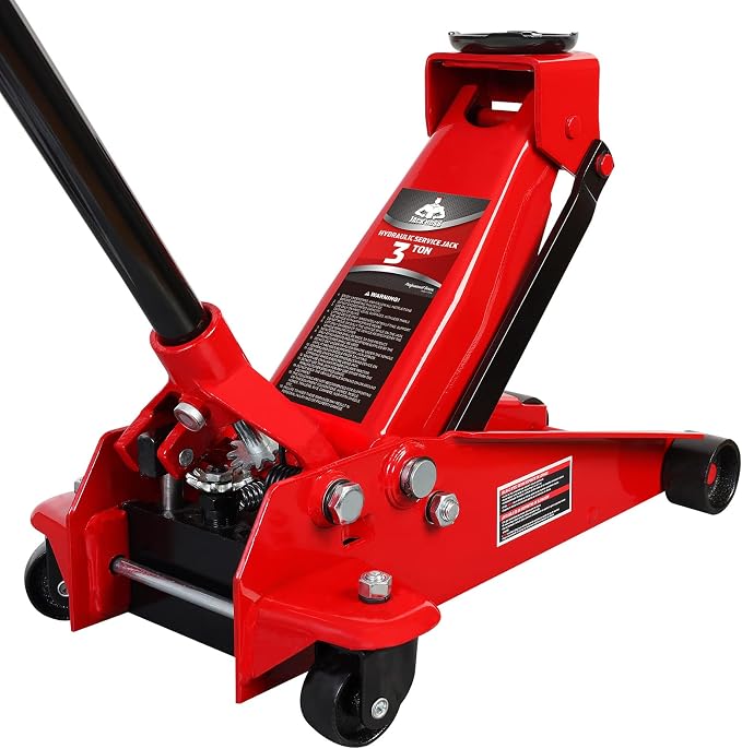 Floor Jack 3 Ton Capacity Fast Lift Service Jack Steel Heavy Duty Hydraulic Car by JACKBOSS