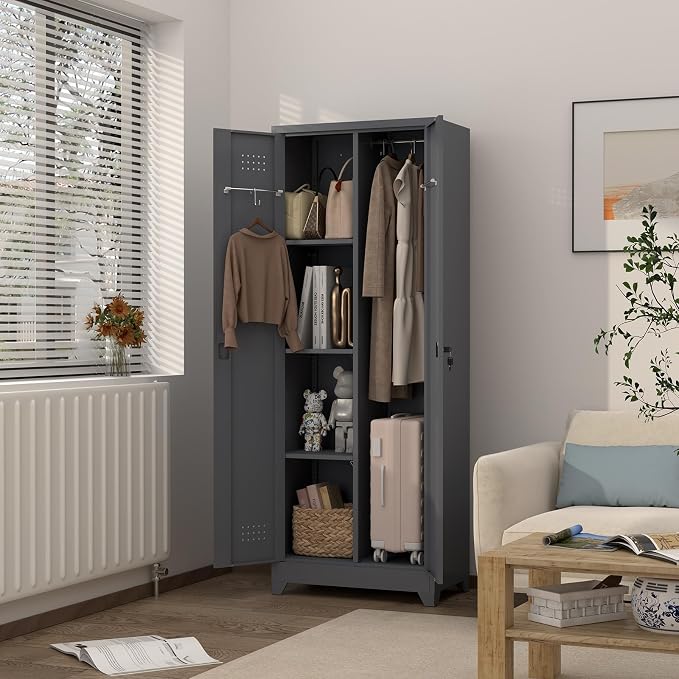 GREATMEET 65" H Metal Garage Storage Cabinets - Image 4
