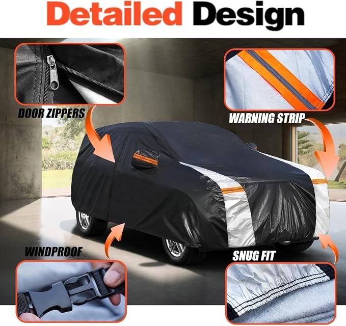Chevrolet Equinox Car Cover 100% Waterproof All Weather, Gift - Image 3