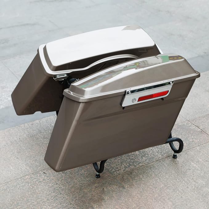 Green-L Hard Saddlebags Fit for Harley Touring Electra Glide Street Glide Road - Image 6