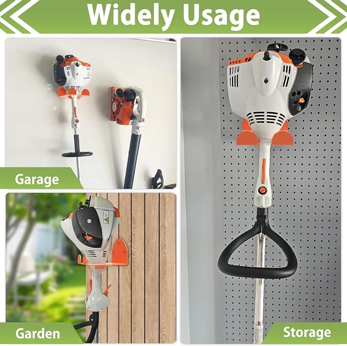 Trimmer Rack Wall Mount Heavy Duty Weedeater Hanger - Image 4